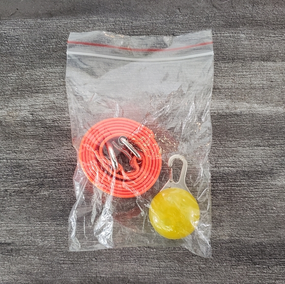 Orange Neon Night Running Dog Collar w/Light - Picture 3 of 3